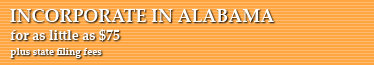 Incorporate In Alabama