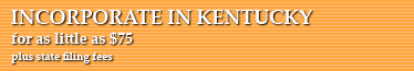 Incorporate In Kentucky