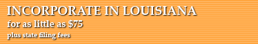 Incorporate In Louisiana