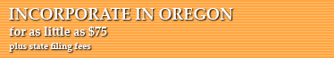 Incorporate In Oregon