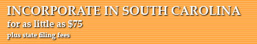 Incorporate In South Carolina