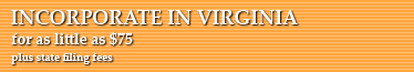Incorporate In Virginia