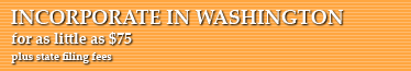 Incorporate In Washington