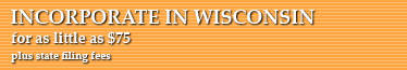 Incorporate In Wisconsin