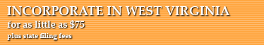 Incorporate In West Virginia
