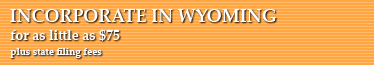 Incorporate In Wyoming